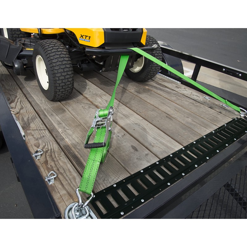 Keeper 47374 30' Chrome Ratchet Tie-Down, Green