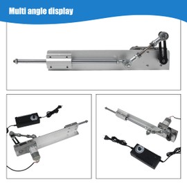 Reciprocating Cycle Linear Actuator Stroke 3cm-15cm, DC 24V 120RPM,Adjustable Telescopic Rocker Arm Mechanism Gear Motor with Speed Controller Regulation Adapter (1.18"-6")