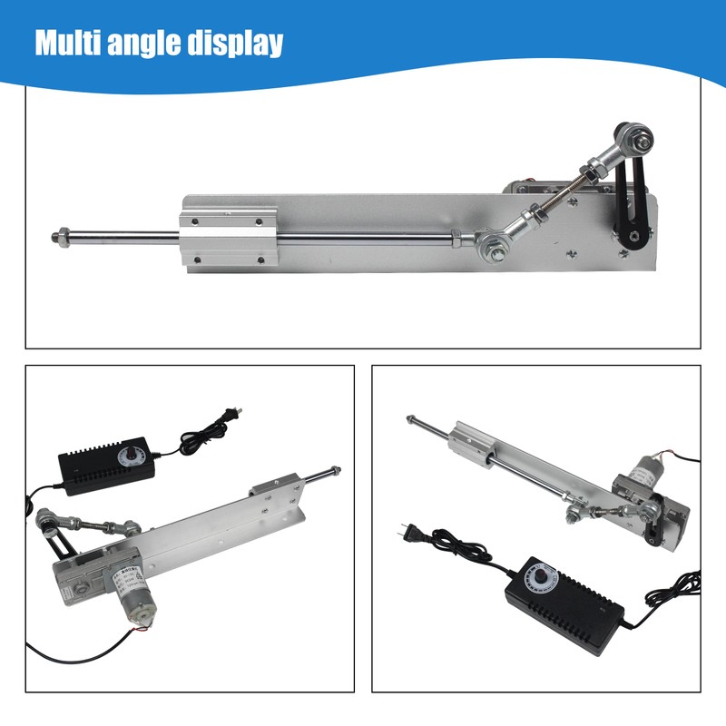 Reciprocating Cycle Linear Actuator Stroke 3cm-15cm, DC 24V 120RPM,Adjustable Telescopic
