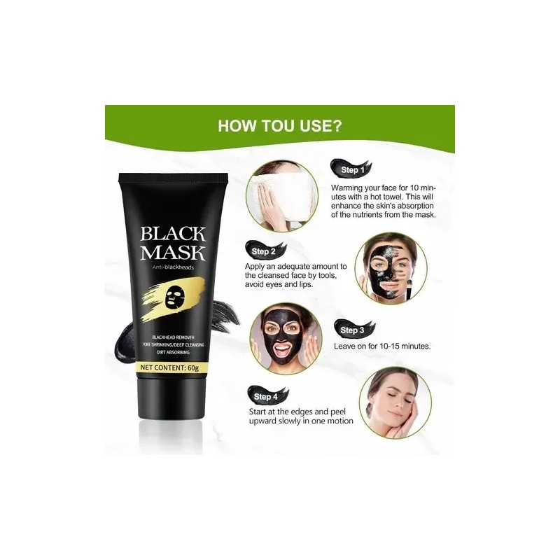Mascarilla Puntos Negros Peel Off Elimina Poros Acné Normal