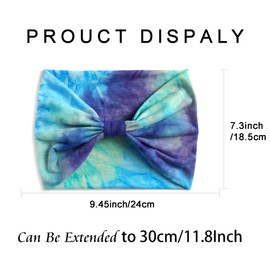 STGDAK Headbands Boho Hair Bands Fashion Headband Soft Hairband Knotted Wrap Head Bands Wide Hair Accessories Bands for Women Daily Workout 3 Pack