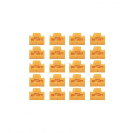 Lindy RJ45 Port Locks, Orange, 20pcs
