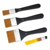 GIDWRIY Set of 3 Acrylic Brushes, Wide Nylon Brush, Acrylic