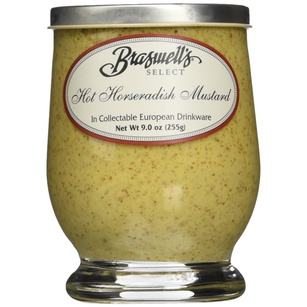 Braswells, Mustard Hot Horseradish, 9 Ounce