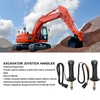 2Pcs 3 Buttons Excavator Joystick Handles, Joystick Handle for Doosan