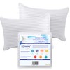 Eutony Pillow Protectors 2 Pack Satin Stripes - Ultra Luxe