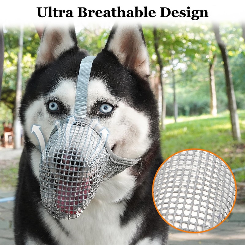 Crazy Felix Dog Muzzle, Soft Mesh Muzzle for Small Medium