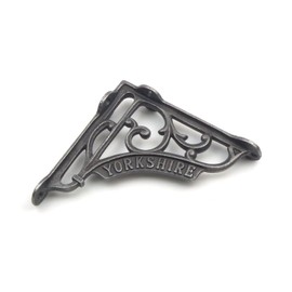 Victorian Style Yorkshire Shelf Brackets Antique Cast Iron - Pair of Brackets 5" x 5"