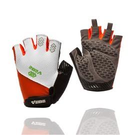 VEBE Cycling Gloves Mountain Bike Gloves for Men & Women - Breathable Shock Absorbing Fingerless Bicycle Gloves with 5MM Pad