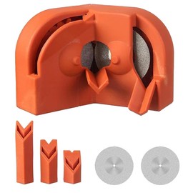 Wzhtuzi Drill Bit Sharpener, Drill Grinder, Multipurpose Drill Bit Grinding Sharpener, Portable Multi-Purpose Drill Grinding Sharpener with 2 Diamond Grinding Discs and 3 Sanding Blocks for All Drills