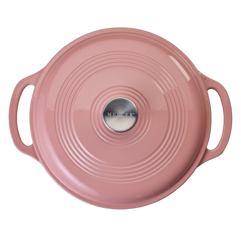 Mercer Culinary Enameled Cast Iron Round Dutch Oven, 6 qt.,