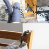 Anti-theft Spring 1.5M High-Elasticity Lock Wire Safety Hook / 도난방지 스프링 1.5M 고탄력 잠금장치 와이어 안전고리