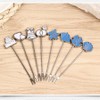 ARFUKA Fruit Forks Fruit Pick Stainless Steel Cute Cartoon Fruit