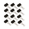 Wedo 6421451 Foldback Clips, Pack of 12, Painted Metal Removable