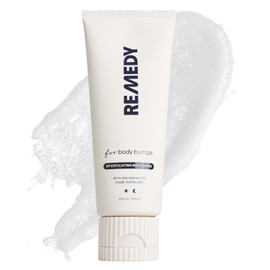 Remedy KP Exfoliating Body Scrub | Keratosis Pilaris and Chicken Skin Treatment with Fine Sugar, Glycolic Acid, Lactic Acid and Squalane | Exfoliating Scrub | By Dermatologist Dr. Shah, 6.8 fl oz