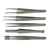 SE TW2-405 5-Piece Hobby Tweezer Set, Size Approx 4-Inch-4 3/4-Inch