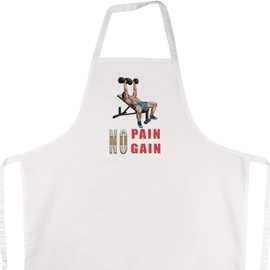 Azeeda 'Elevated Strength with Dumbbells' Unisex Cooking Apron (AP00068435)