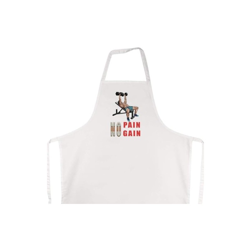Azeeda 'Elevated Strength with Dumbbells' Unisex Cooking Apron (AP00068435)