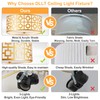 DLLT Flush Mount Ceiling Light: Modern 3-Light Semi Flush Mount