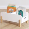 UTEX Montessori Bookshelf for Toddlers, Wooden Book Caddy with Adjustable