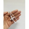 Knotted Nylon Rosary Bracelet White