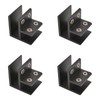 INCREWAY Glass Clamp, 4Pcs Adjustable 90 Degrees Glass Clips Aluminum