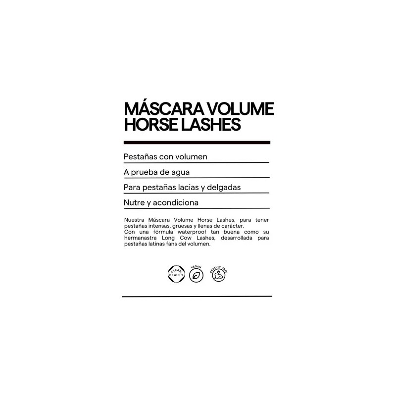 Sarelly Kit Mascara Horse Volume Lashes + Desmaquillante