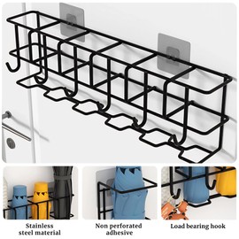 Wall Mount Umbrella Holder, Space Saving Umbrella Bucket No Punching, Detachable Storage Rack for Home Indoor for Hotel Hallway for Home Office