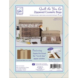 June Tailor Quilt As You Go Cosmetic Bags 2/Pkg-Camel