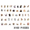 JCUGSBS Funny Dog Sticker Set, 50 Pieces, Cute Dog Stickers,