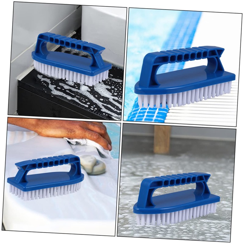 IWOWHERO 2pcs Heavy Duty Scrub Brush with Comfort Grip Handheld