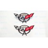 AUTO 2PC 1997-2004 C5 Corvette Black Front Rear 50Th Anniversary