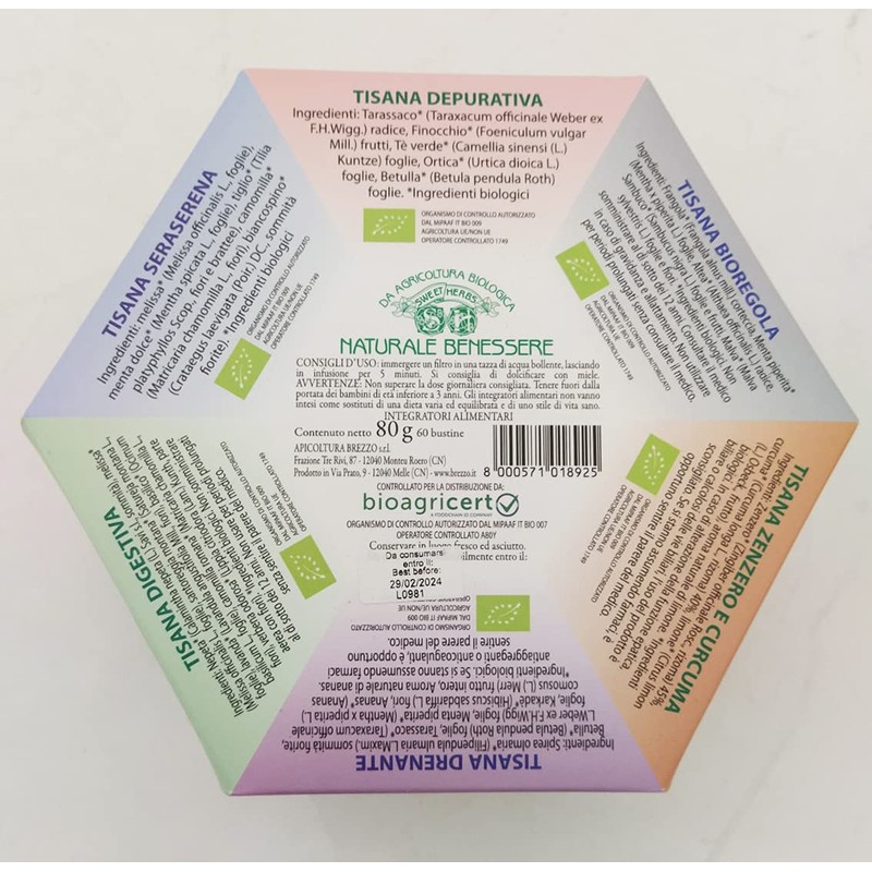 Brezzo Sweet Herbs Natural Organic Herbal Tea Collection Wellness 6