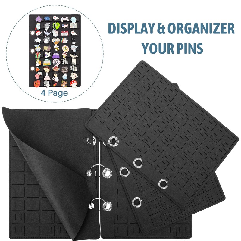 PACMAXI Pin Display Book - Flip-Page Enamel Pin Collection with