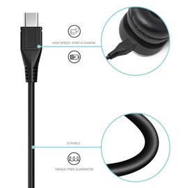 SLLEA 5ft Micro USB Power Charger Cable Cord for Plantronics Backbeat GO 1 2 Wireless Earbuds