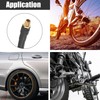 X AUTOHAUX 20cm Car Tire Inflator Extension Hose Adapter Black