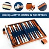 Premium Backgammon Sets for Adults, 17.5 Inch Large Backgammon Board
