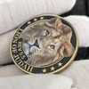 Lion of Judah Strength & Courage Challenge Coin Joshua 1:9