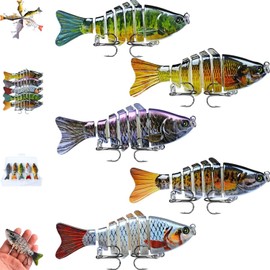 5PCS Bionic Swimming Bait, 2025Bionic Swimming Lure, Bionic Fishing Lures That Swim by Itself, Bionic Fishing Lure, Robotic Swimming Fishing Lure for All Kinds of Fishing Waters (ABCDE)
