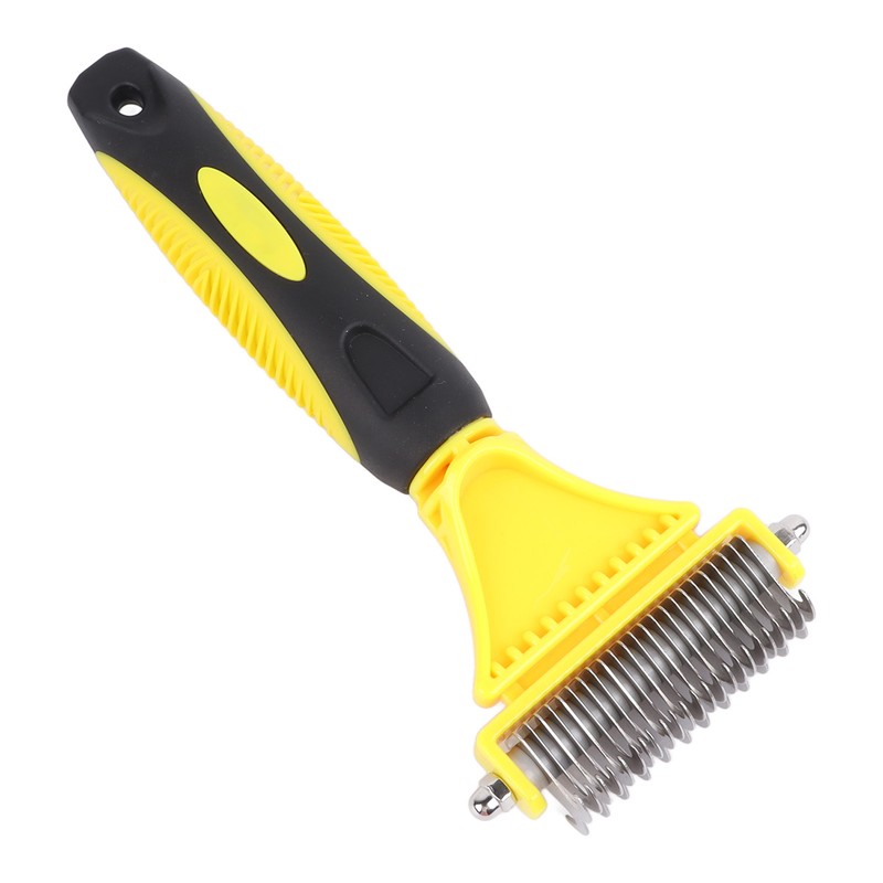 Pet Dematting Comb Stainless Steel Effective Ergonomic Pet Deshedding Tool