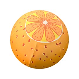 Horzmetnex 40 Inch Horse Ball Cover ，Ball Cover for Horses,High-Strength Fabric,Orange Pattern