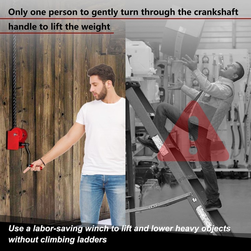 Overhead Garage Storage Lift Hoist, Heavy-duty Ceiling Mounted Garage Storage