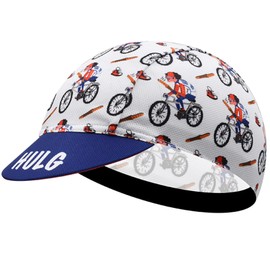 HULG Bicycle Cap, Cooling Skull Cycling Cap with Sun Visor, Sun Protection, UV Road Bike Hat, Cycling Cap for Men and Women, Style-11, Unit size