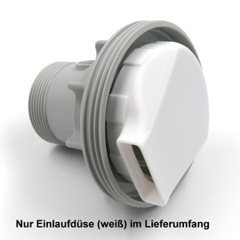 edaltec Pool Inlet Nozzle Pool Nozzle for Intex Bestway Airstone Pool Outlet (White)