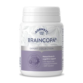 Dorwest Herbs BrainCopa Tablets for Dogs and Cats 100 Tablets - Helps naturally maintain brain health and mental agility, for older pets