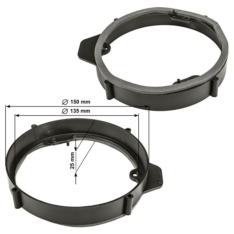 Tomzz Audio® 2834 024 Rings Speaker Adaptor for Mercedes A-Class