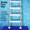 RESILIA Stay-Put Swimming Pool Ladder Mat - Non-Slip, Wide Ribbed,