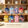 8 Pcs Omamori Japanese Good Luck Charms Hanging Ornaments Keychain