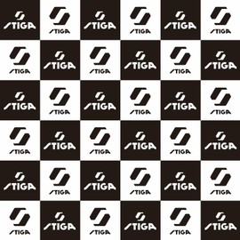 STIGA 1926251801 Table Tennis Rubber Protective Sheet, STIGA Rubber Suction Sheet III Black x White