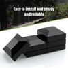 CNQLIS Aluminum Fence Post Caps 2" x 2" Black Post